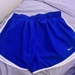 blue nike shorts